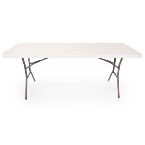 Lightweight plastic folding table